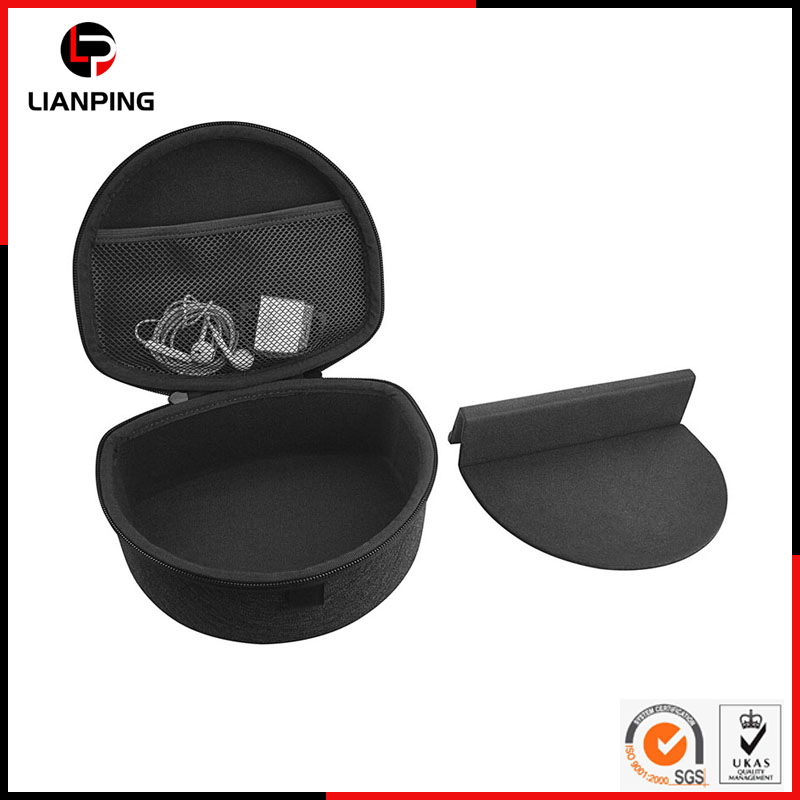 Portable Hard Shell Protective Shockproof EVA Headphone Case with Zipper
