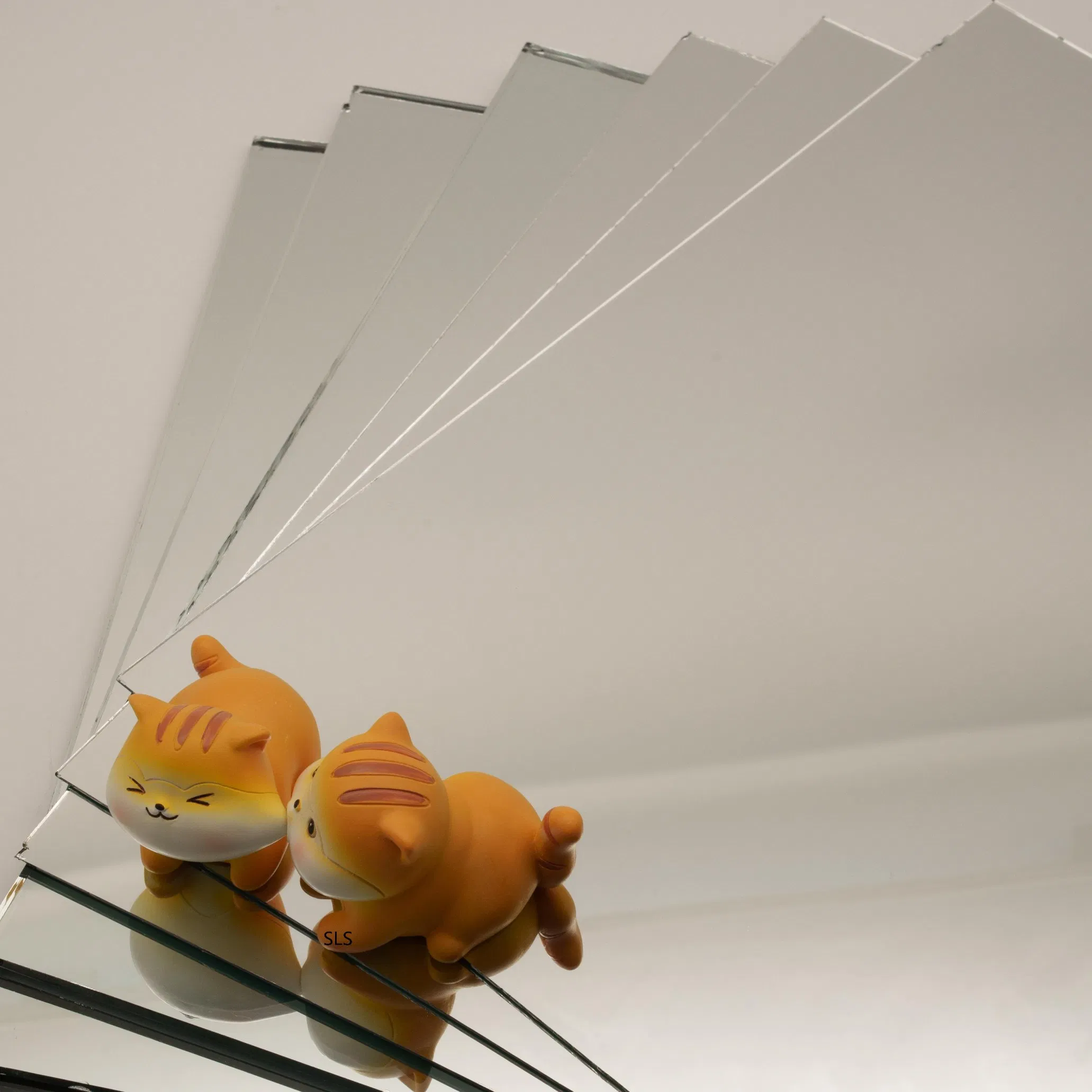 1-6mm Single-Coated Aluminum Mirror Glass - Transparent Float Glass Suitable for Wardrobe Doors