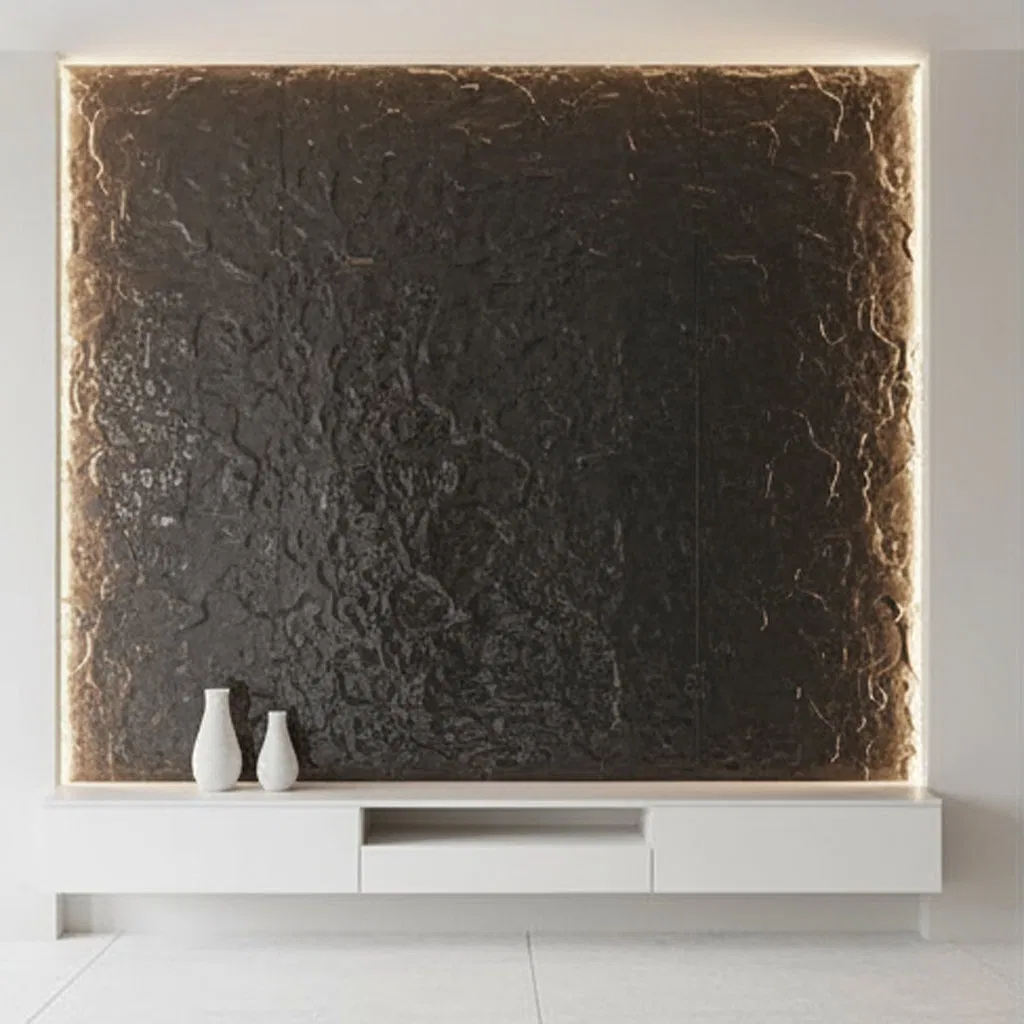 Black Hot Melt Float Glass for Various Type Modern Fashion Indoor Decorative Custom Design Fused Glass
