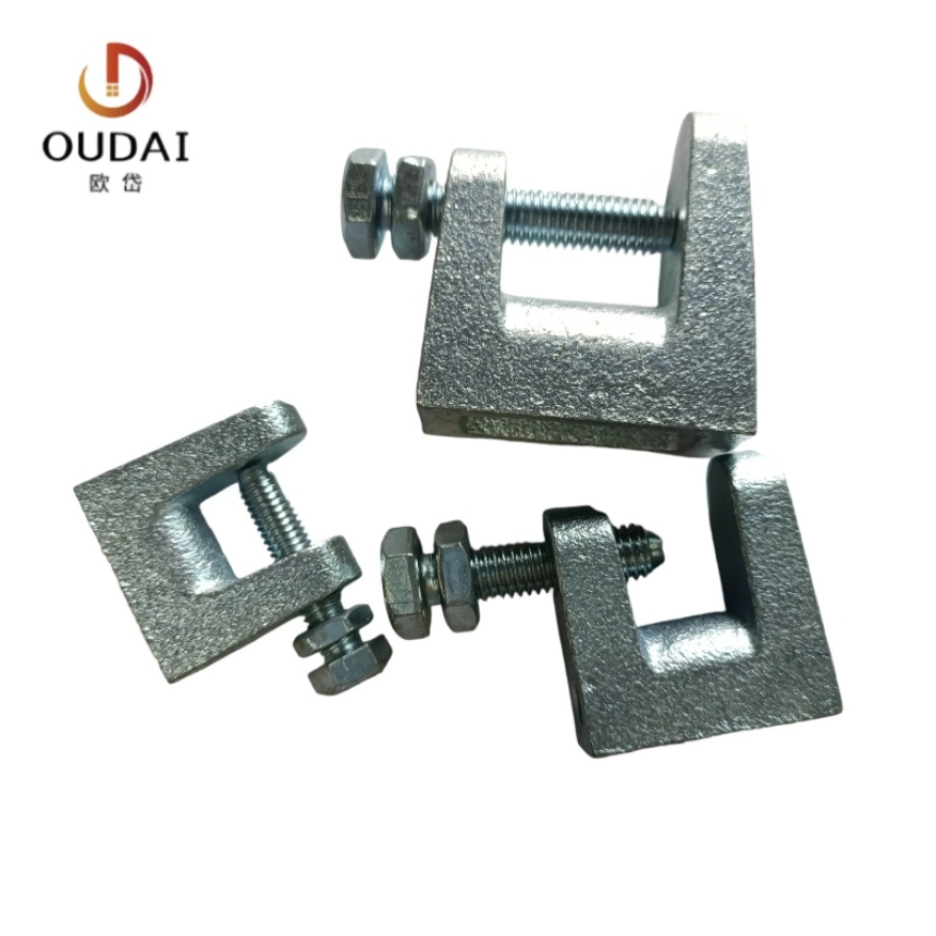 Oudai OEM Building Construction Seismic Bracing Steel Pole Top Beam Fixing Clamp