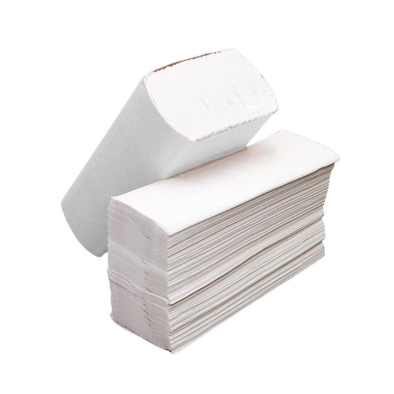 Bamboo Towel Customizable White Bamboo Pulp Hand Towels Z Fold Paper