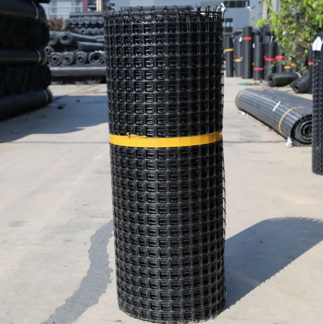 Price Biaxial Ground Geogrid Road Construction 40 40 50 50kN Heavy Duty Paver Geo Grid PP Geogrids for Retaining Wall