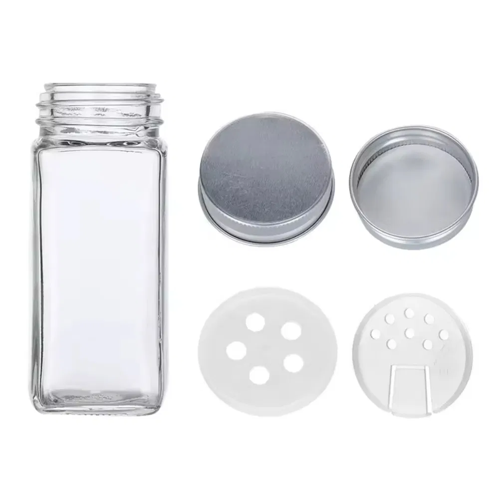 Personalized Custom Pepper Glass Spice Jar Condiment Glass Seasoning Bottle for BBQ