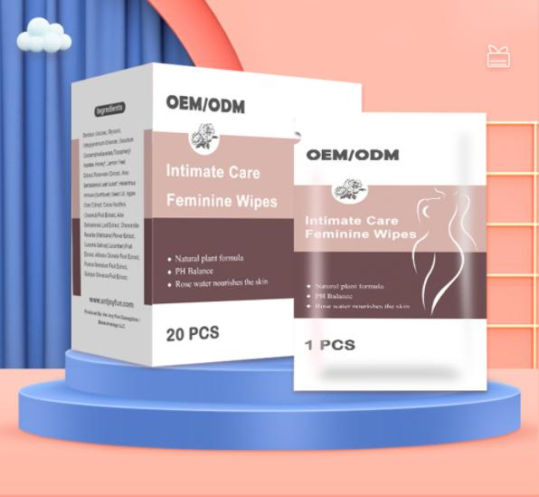 Private Label Custom Biodegradable Feminine Yoni Wipes