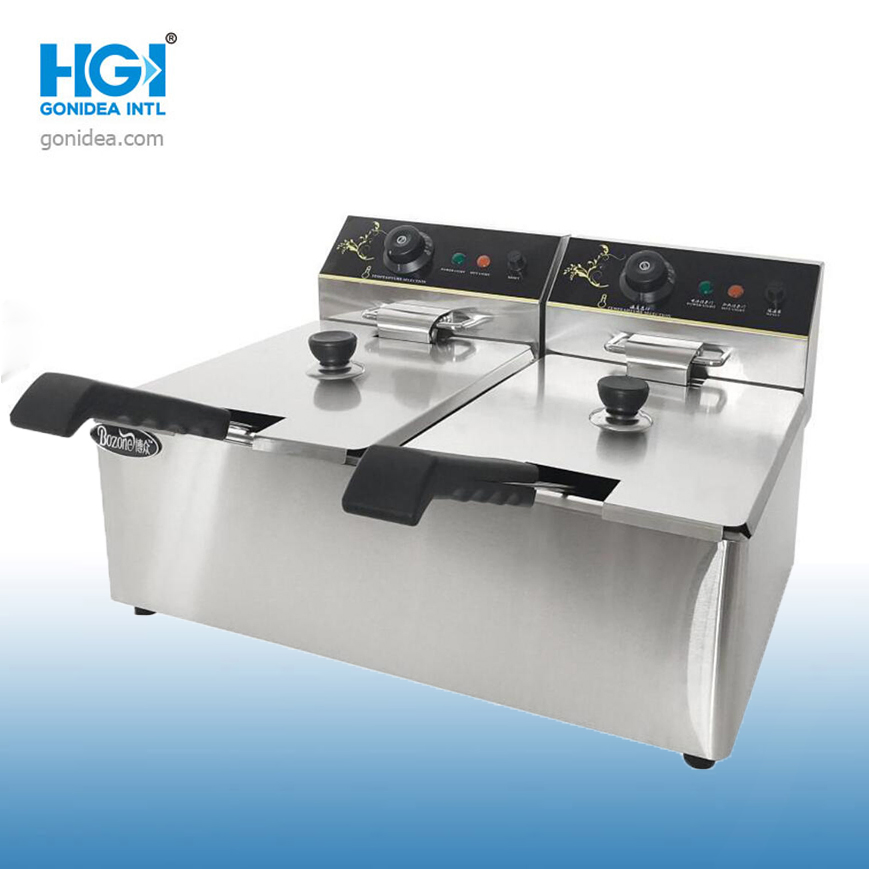 3500W 11L X 2 Big Tank Commercial Commercial Electric Deep Fryer Ef-11L-1/Ef-11L-2