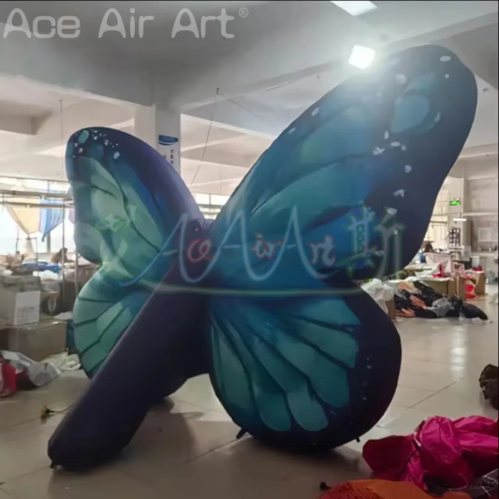 3m Giant Inflatable Butterfly Air Blow Wings Outdoor Zoo Garden Decoration Parade Event Advertising Props