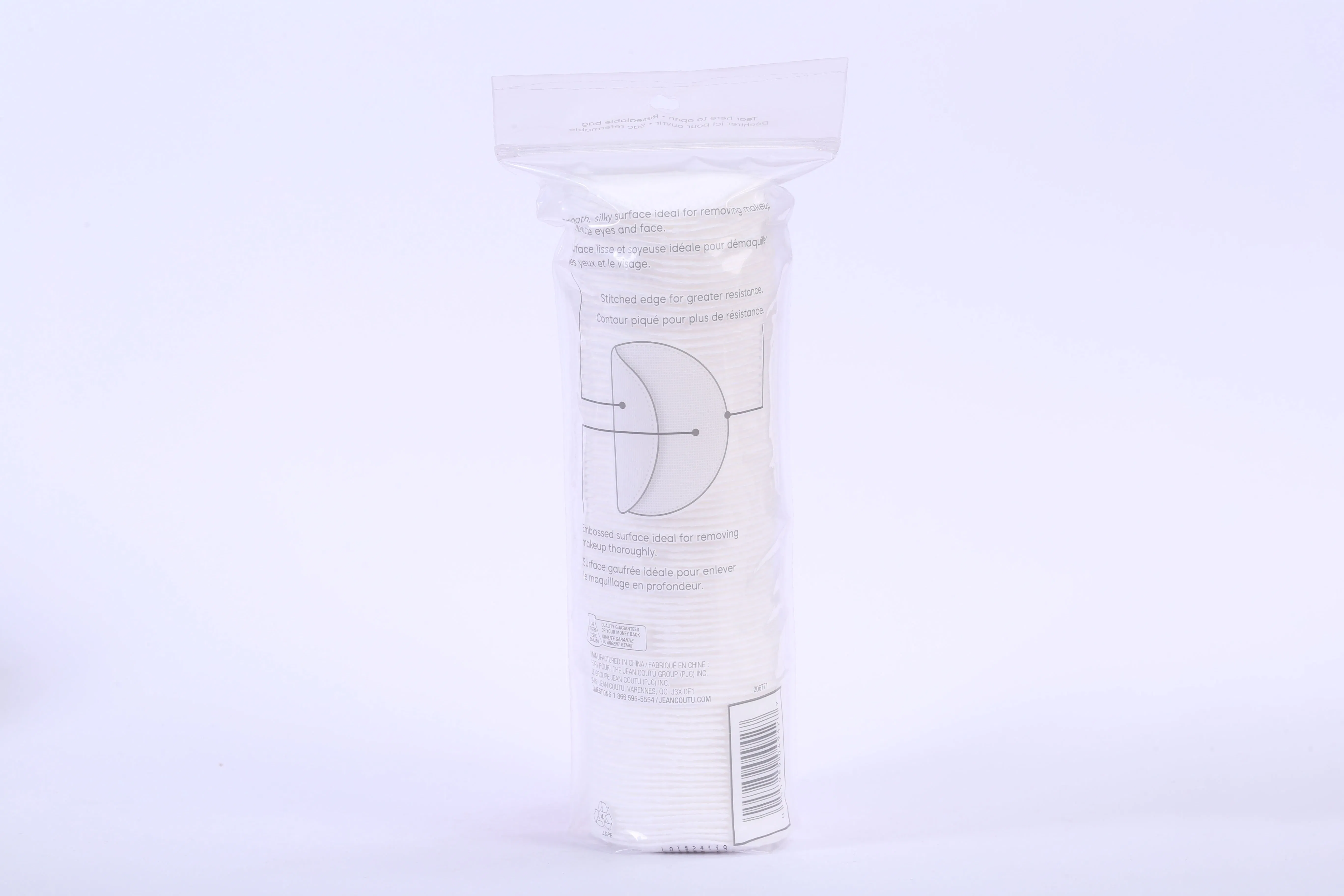 100% Pure Cotton Makeup Cotton Pads for Woman