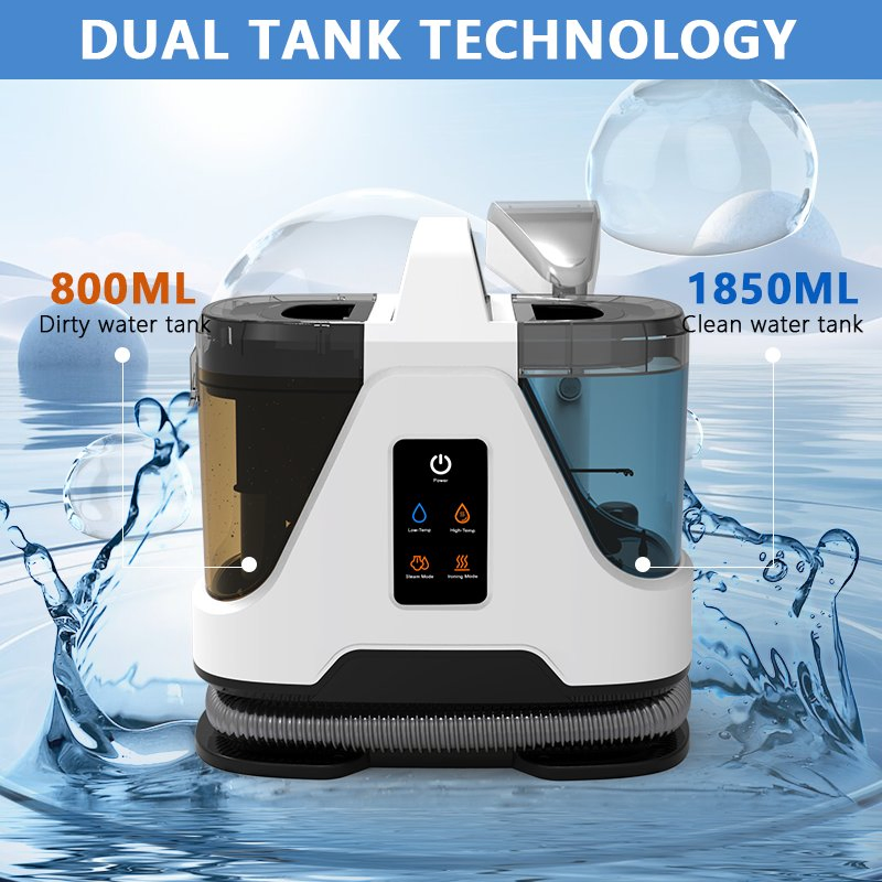 Steam Function Spray Water and Steam Portable Hand-Held Household Wet and Dry Sofa Vacuum Cleaner Carpet Sofa Spot Cleaner