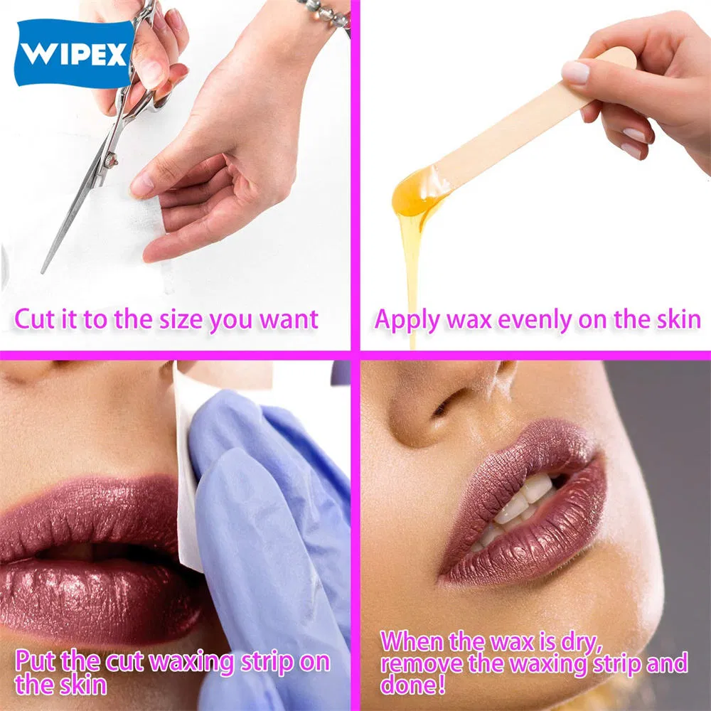 Women Beauty Non Woven Facial Body Hair Removal Depilatory Wax Strips