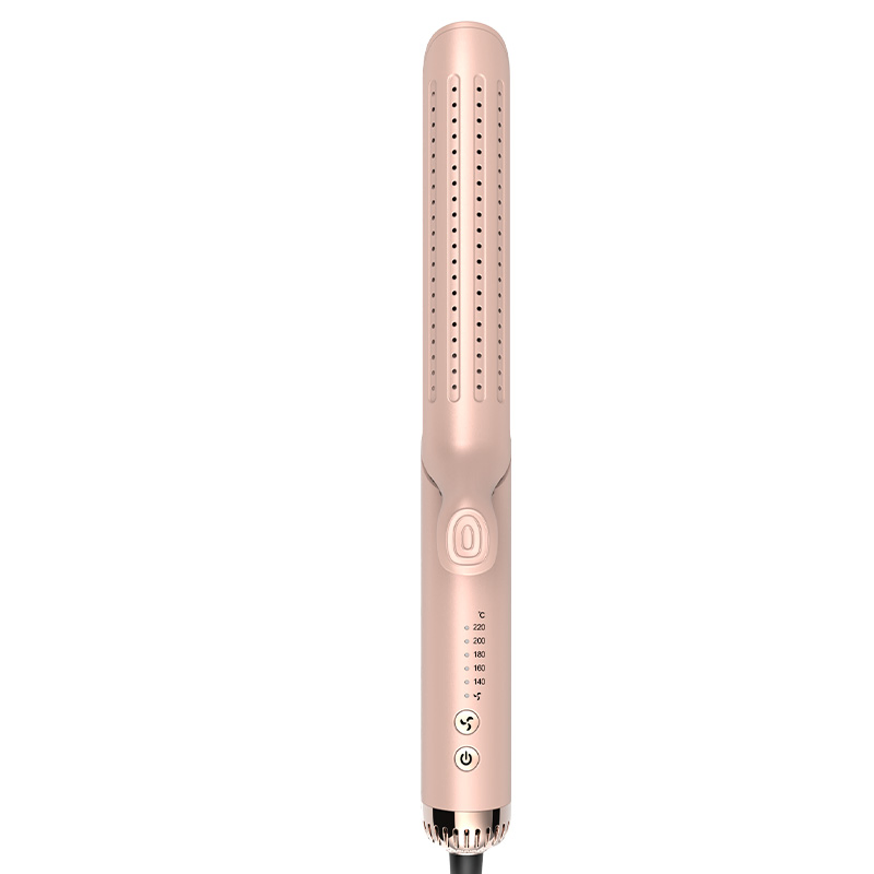 Bidisco Professional Airflow Long Heating Plate Hair Straightener 2-in-1 Electric Flat Iron Ionic Styling for Flat Iron