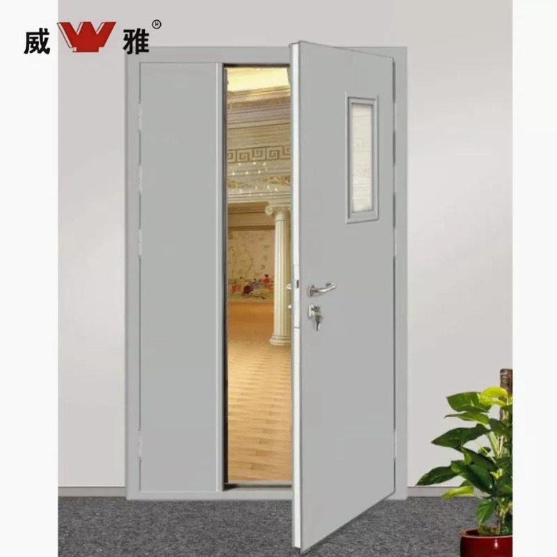 Certified Steel Grade Fire Resistant Residential Security Steel Door for Multifamily Buildings
