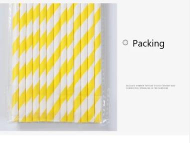 Paper Drinking Straws Wholesale for Wedding Party Birthday Decoration Customized Drinking Straw OEM Logo Paper Straws with Halloween Icon