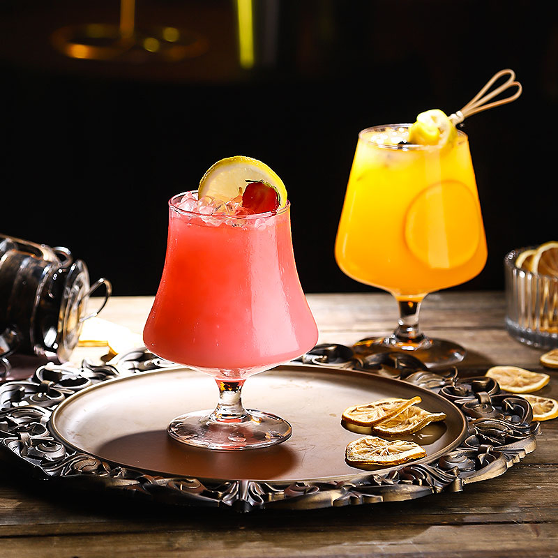 Hand Blown Goblet Custom Glass Champagne Flute Cocktail Glass