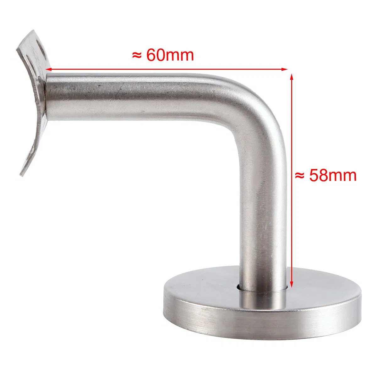 Stainless Steel Hand Rail Balustrade Stair Bannister Wall Support Handrail Bracket