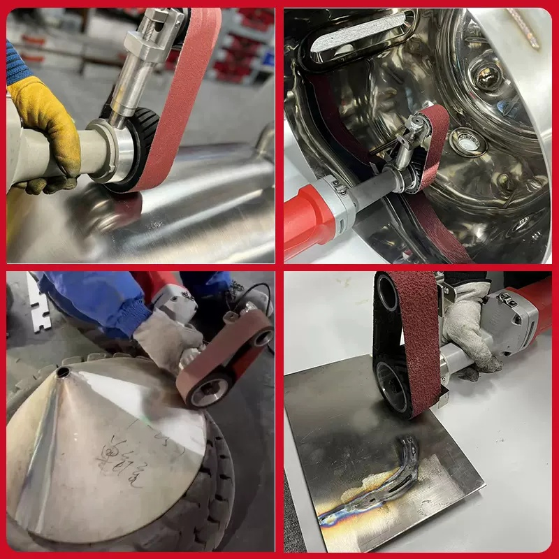 Industry Use Heavy Duty Metal Flat Surface Polishing Electric Belt Sander Buffing Grinding Machine Electric Grinder Curved Surface Polisher Sanding Machine