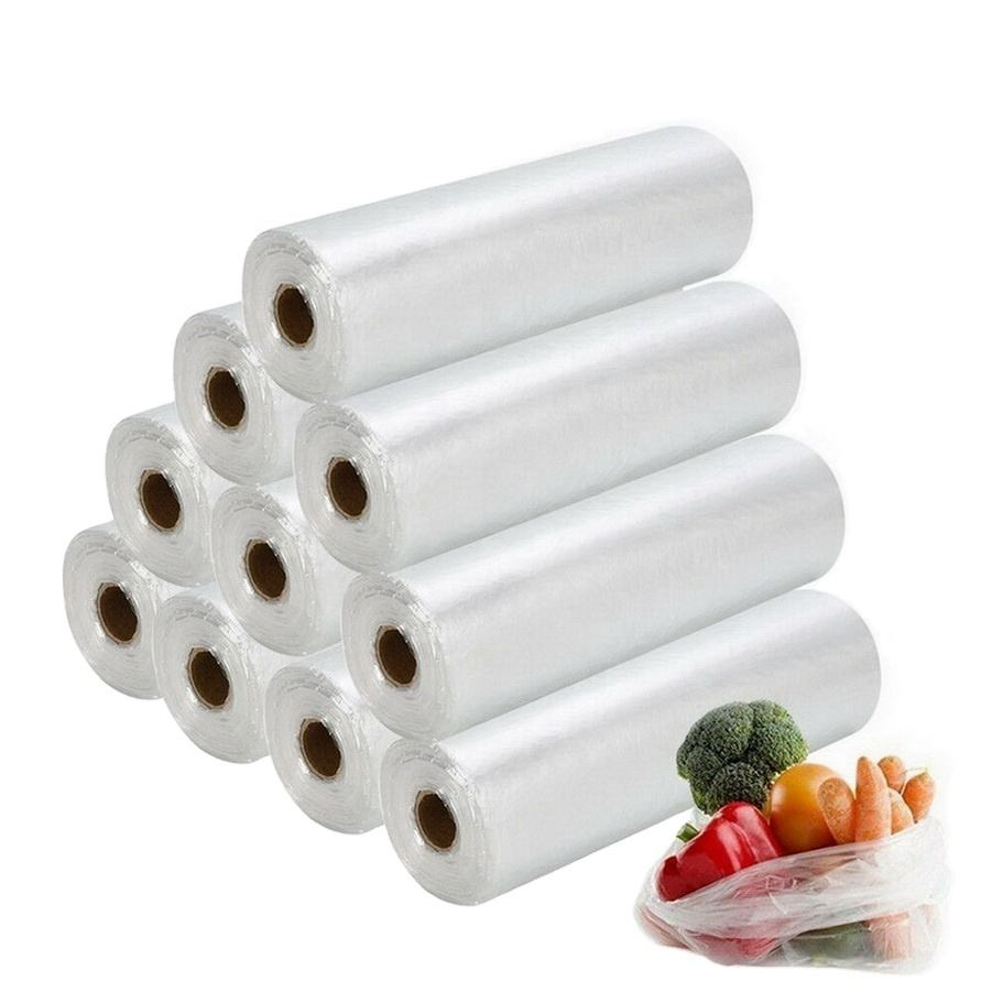 Plastic Large Produce Roll Bags for Food Storage