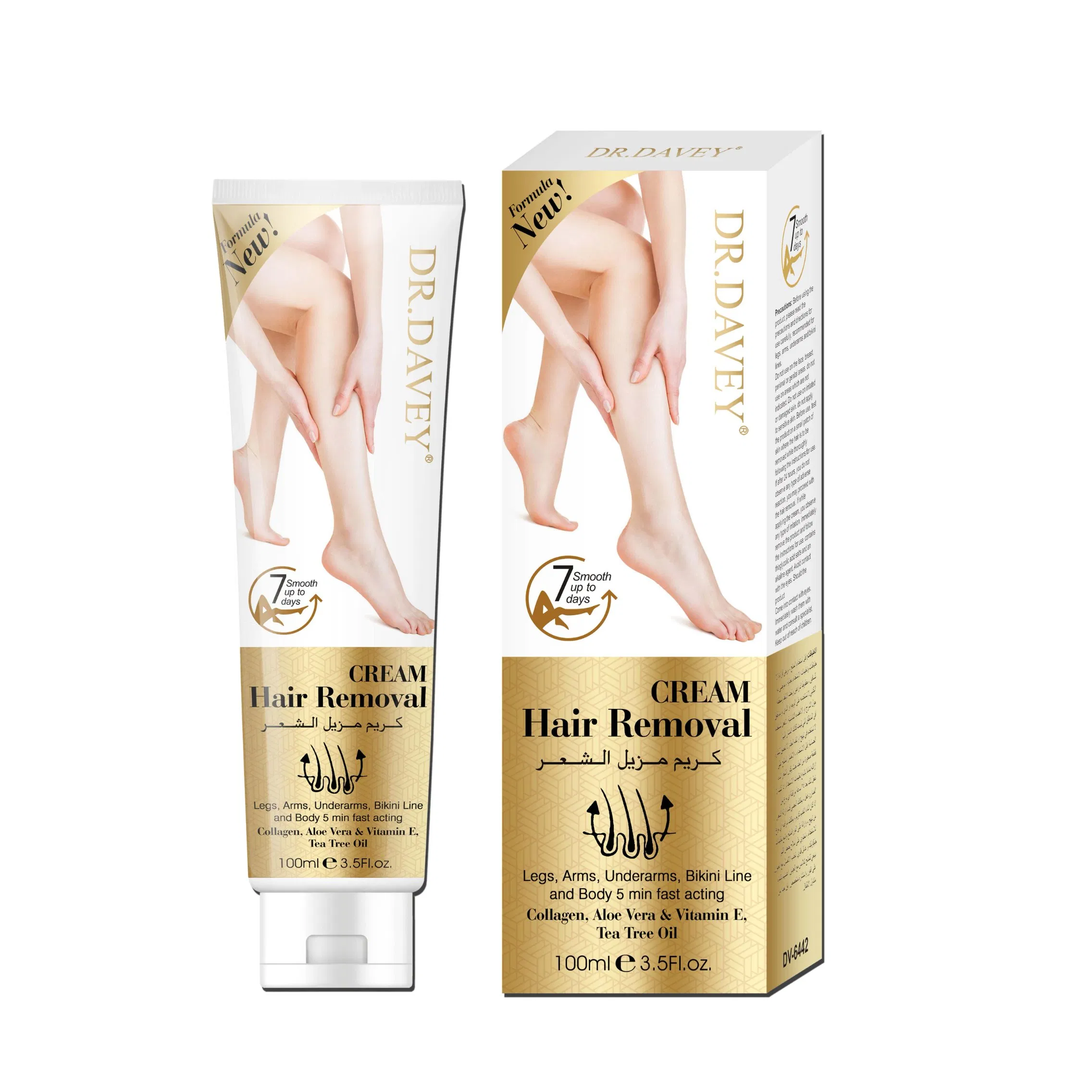 Dr. Davey Whitening Smoothing Gentle Mindful Hair Removal Cream for Men and Women