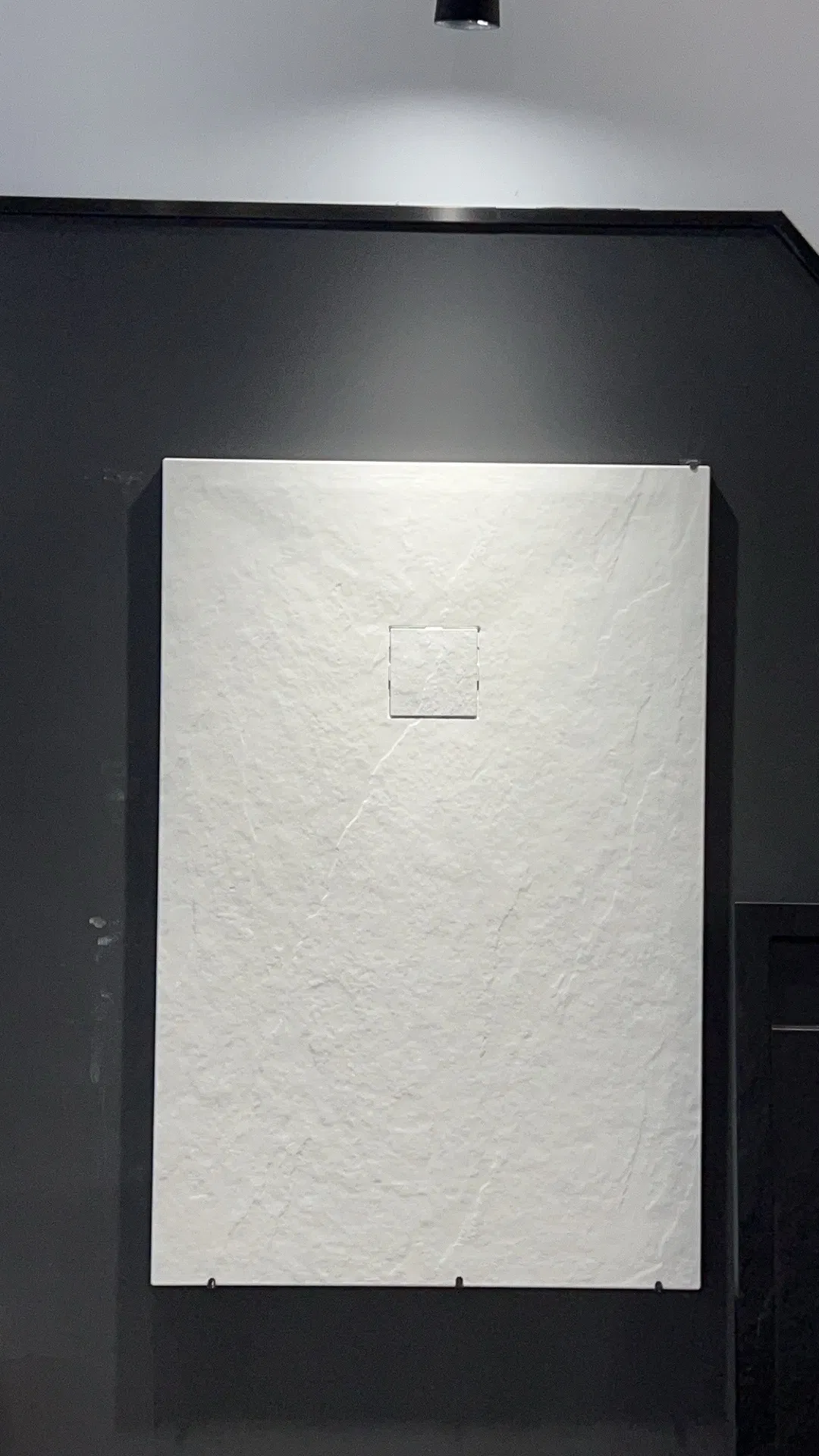 China OEM Factory Advanced Solid Surface Modern Bathroom Shower Base Customized Colour Artificial Stone Shower Tray