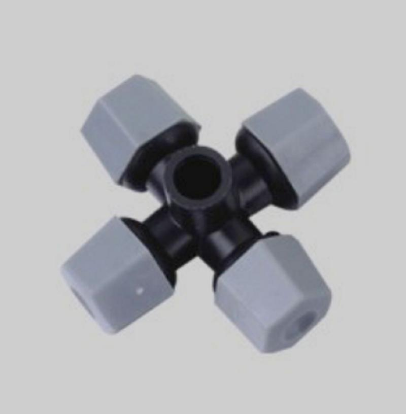 Cross Atomizer Nozzle Micro Sprinkler for Irrigation Grey Color