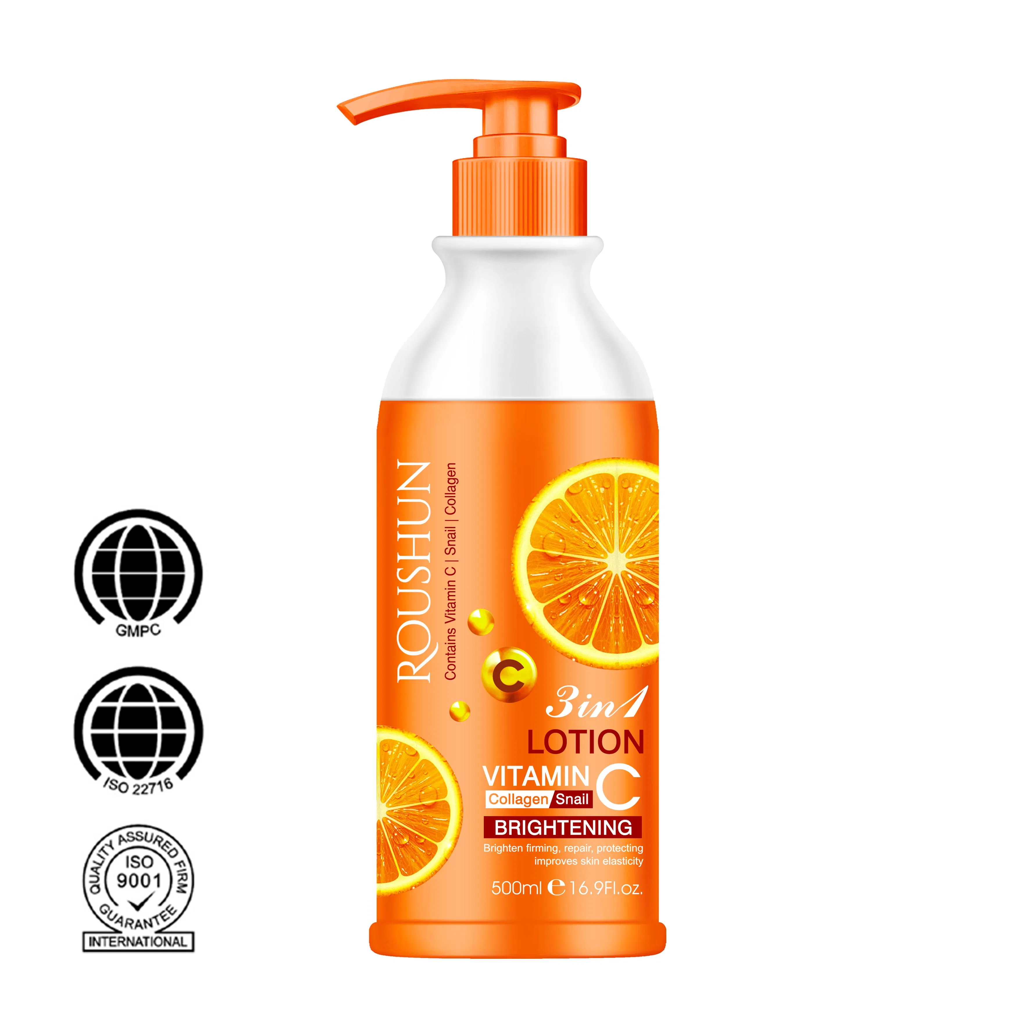 Roushun Vc+Collagen+Snail Liquid 3-in-1 Privater Label Body Lotion