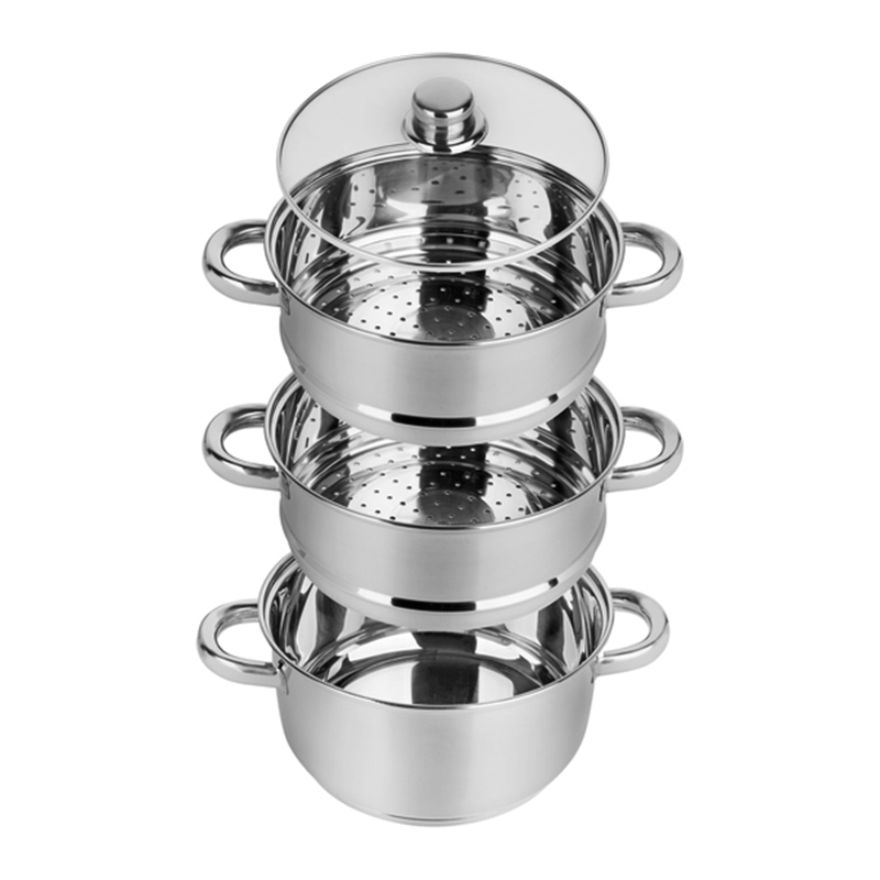 Многофункциональная кастрюля-пароварка для кускуса, 3 слоя