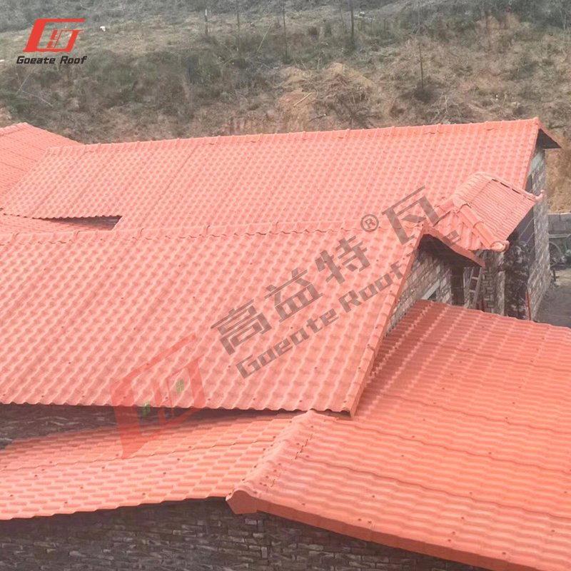 House Roof Material ASA UPVC Roofing Tile Long Span Heat Insulation Plastic Roof Sheet