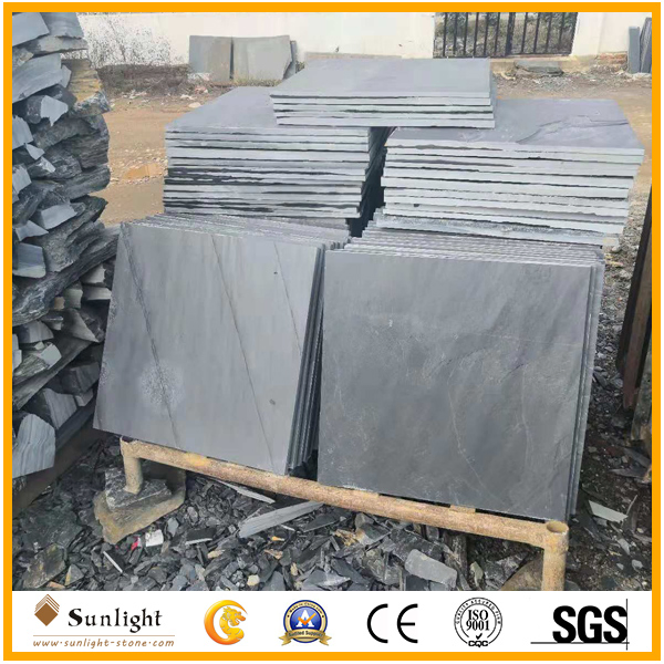 Natural Split Surface Black Culture Stone Slate for Flooring /Roof Tiles