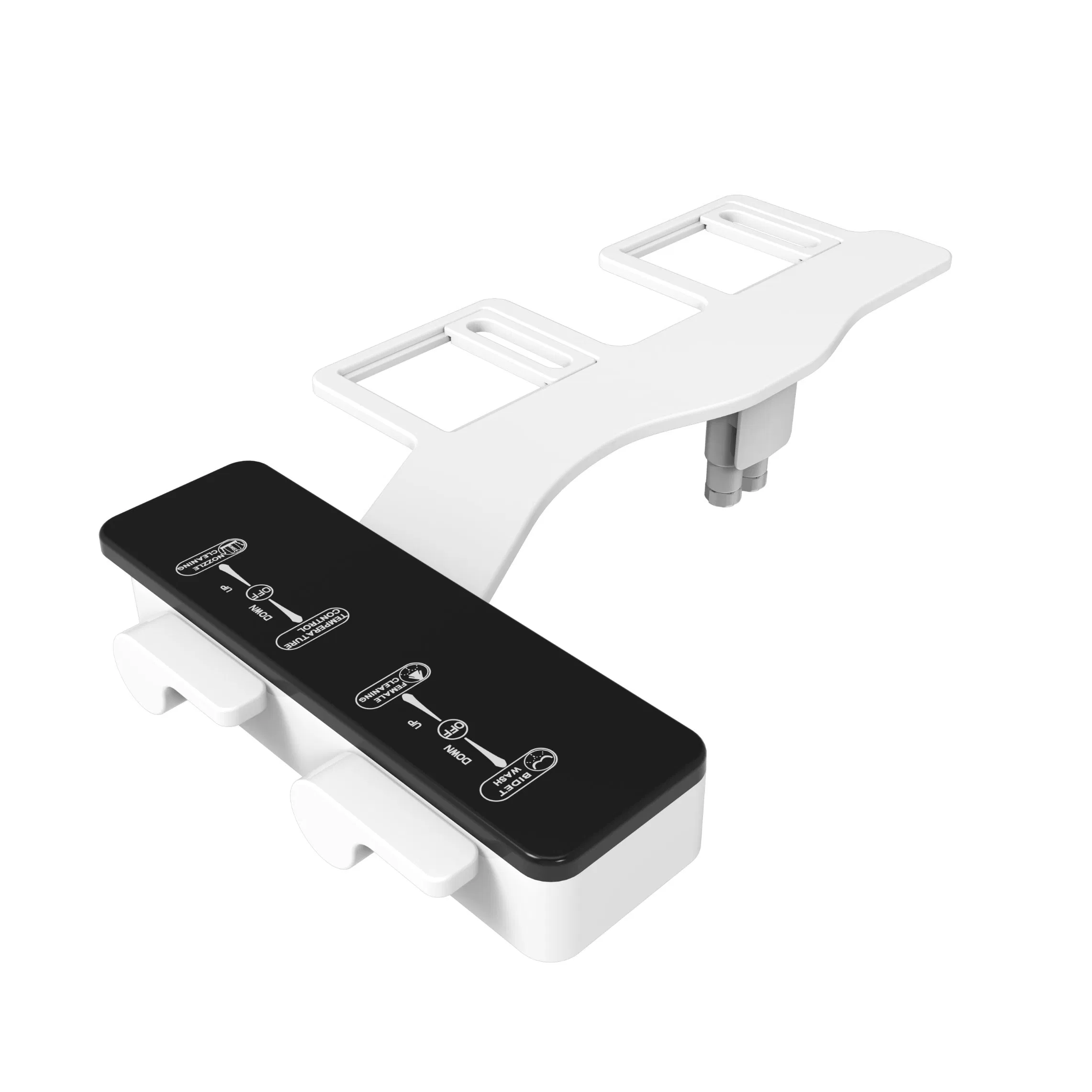 Dual Nozzles Automatic Cleaning Non-Electric Fresh Water Plastic Toilet Bidet Toilet Seat Bidet Attachment High Quality Bathroom Wc Bidet