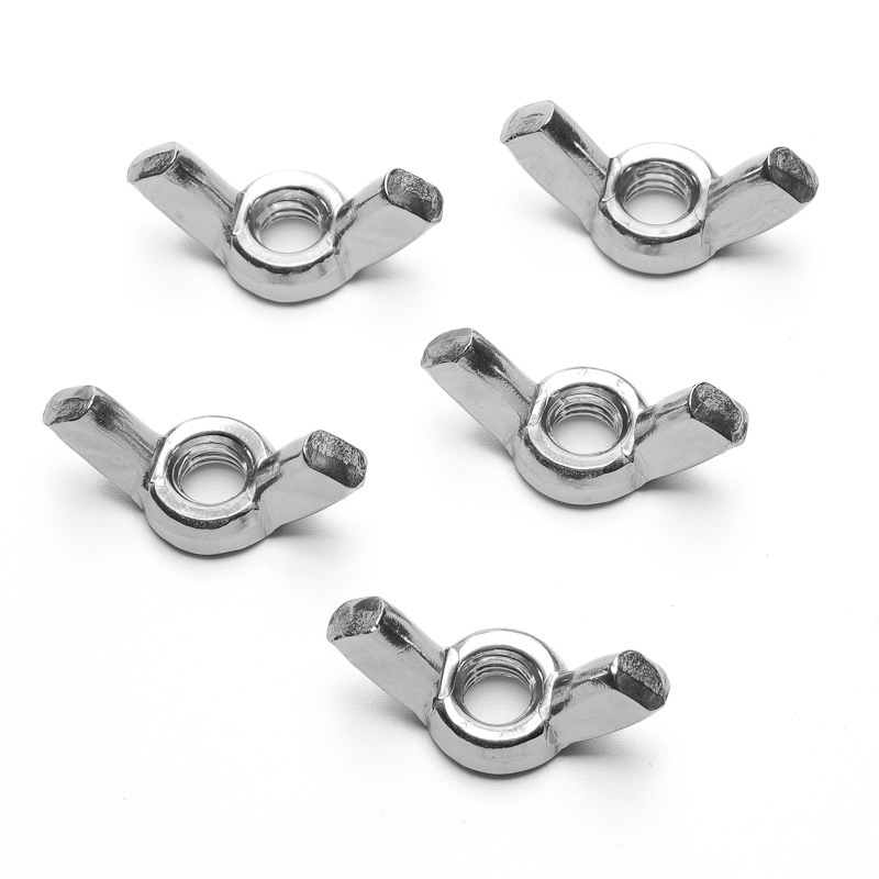 OEM&ODM M4-M12 DIN315 Hand Wring Stainless Steel Locking Square Round Butterfly Wing Nut