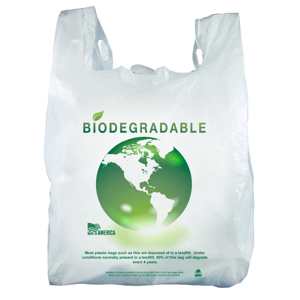 Eco Friendly High Quality Compostable PE PLA Biodegradable Grocery Shopping Packaging Plastic Bag