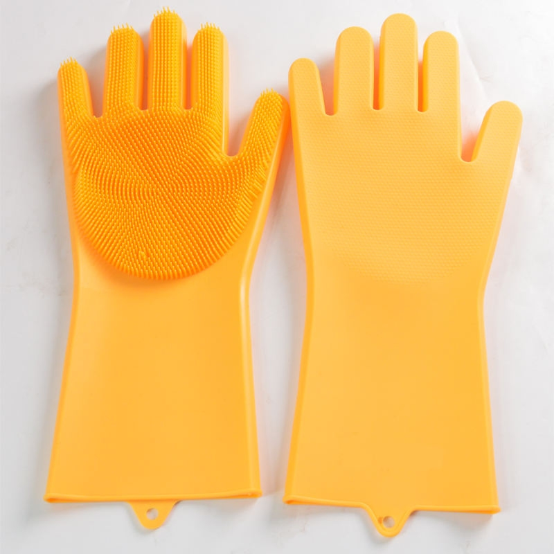 Versatile Reusable Silicone Gloves for Home Cleaning Solutions