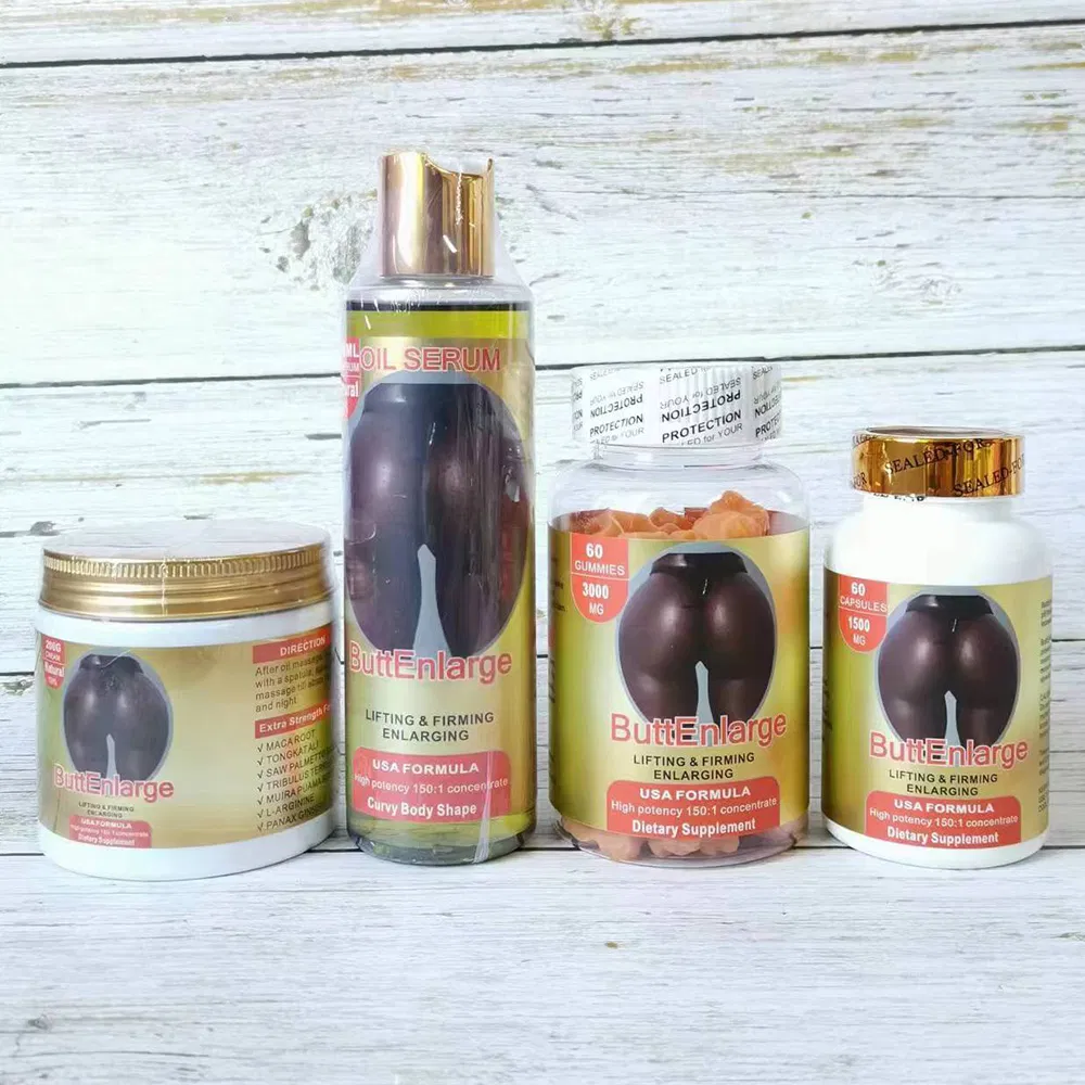 Private Logo Buttock Lift Cream Oil Hip Enlargement Capsule Big Butt Enhancement Capsule Set Africa