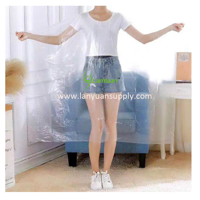 Прозрачная одноразовая накидка для стрижки