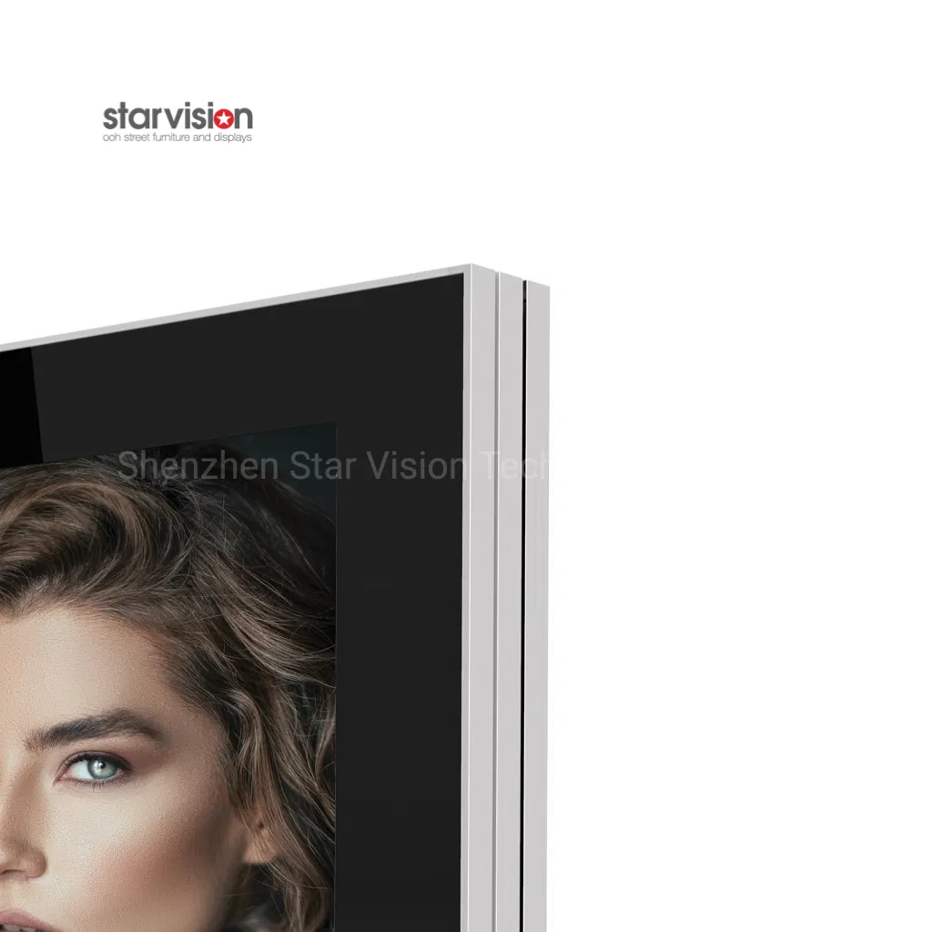75-дюймовый водонепроницаемый рекламный киоск с двусторонним экраном
