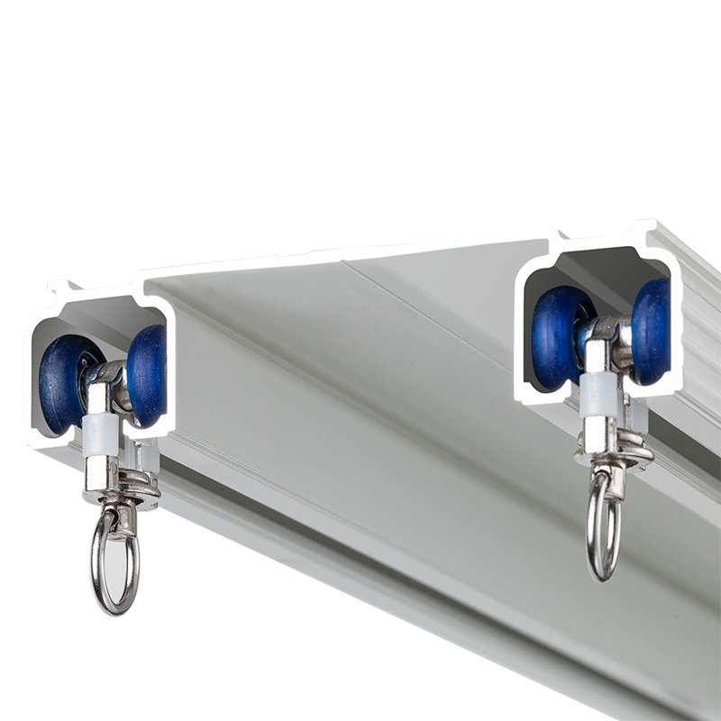 Manufacture Custom Size Ceiling Aluminium Alloy Double Layer Curtain Track Rail