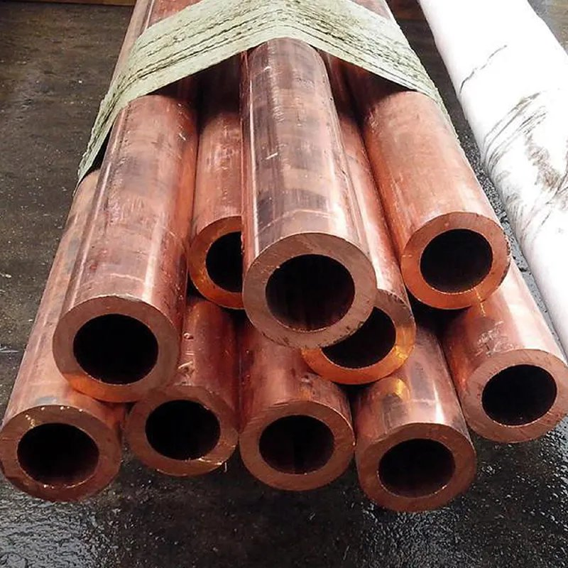 Straight ASTM C1100 C10200 Pure AC Copper Tube / Copper Pipe