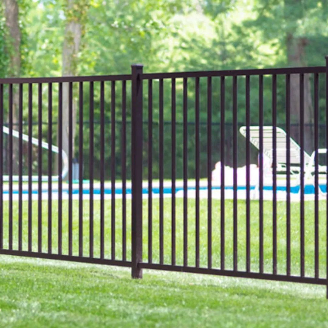 Hsj Wholesale High Quality Residential Galvanized Steel Picket Fence Panels Temporary Home Garden Backyard Fencing Wrought Iron Fence