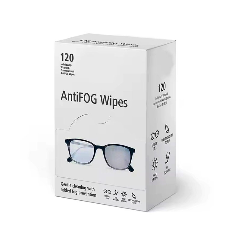 Private Label Screen Lens Cleaning Wipes for Eyeglasses Glasses Computer Phone Anti Fog Wet Lens Wipe