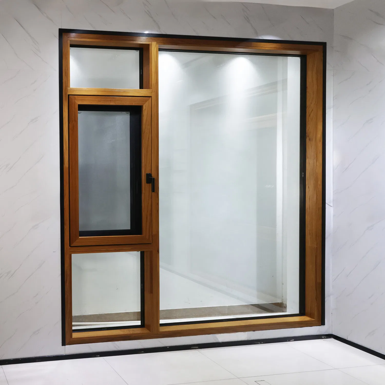 American Luxury Design Aluminum Clad Wood Casement/Tilt Turn/ Swing/ Sliding/ Top-Hung Energy Efficient Windows