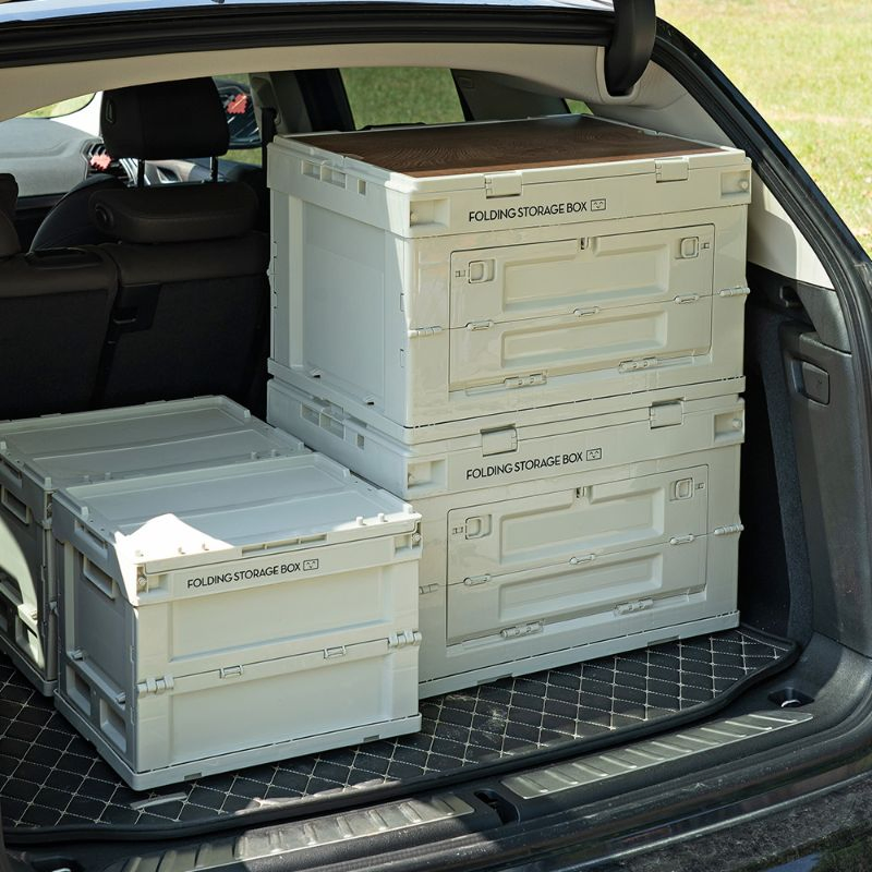 Camping Outdoor Car Folding Plastic Storage Box Collapsible Storage Bin Boxes