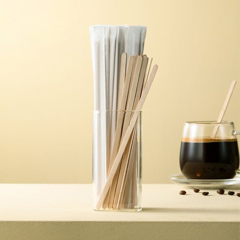 Factory Wholesale Disposable Bamboo Milk Juice Coffee Mix Stirrers