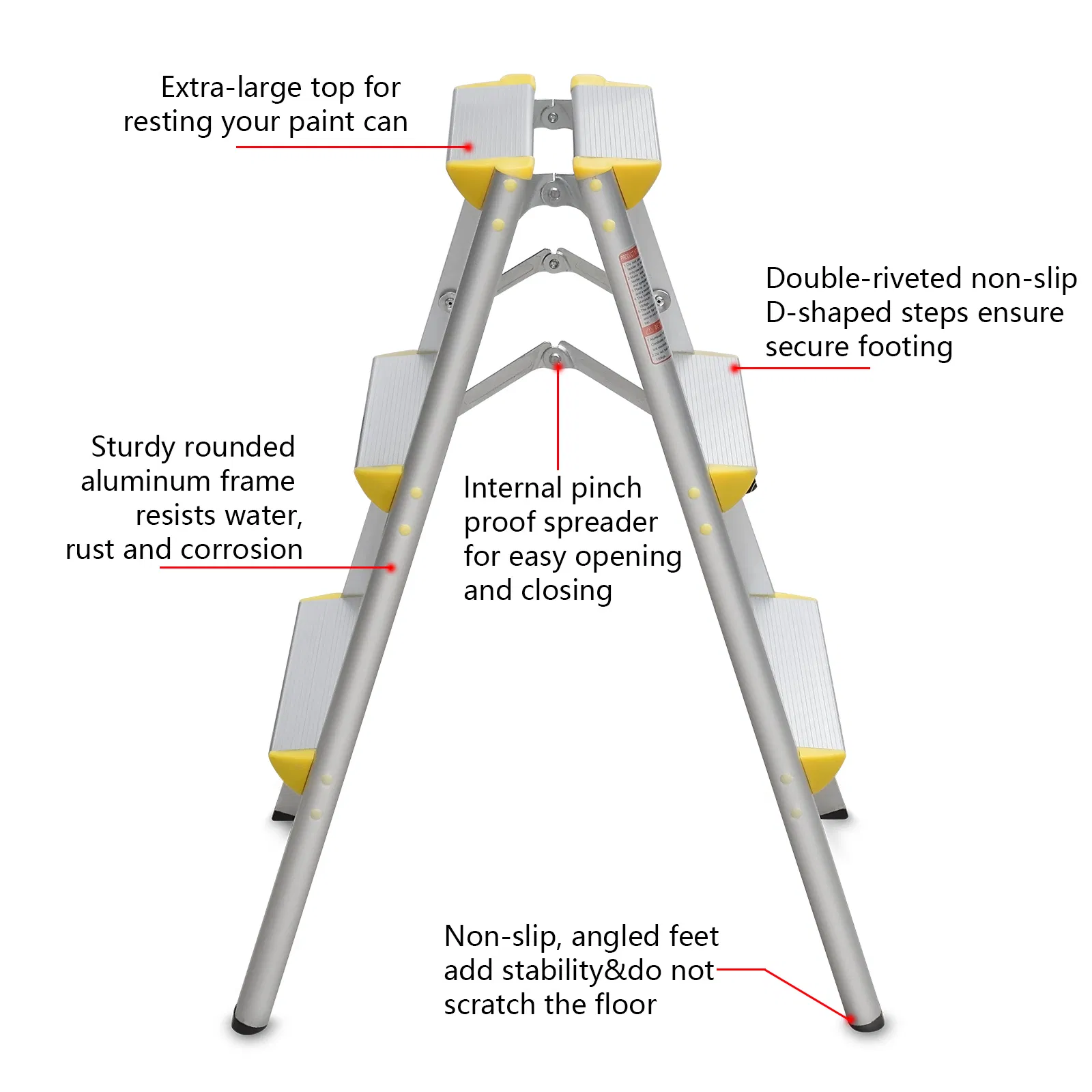 Folding Step Ladder Household Portable Bench Ladder (26480201)