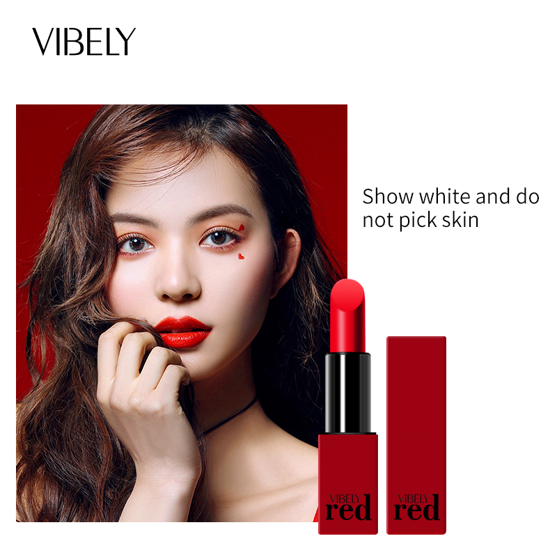 Cosmetic Kiss-Proof Lip Makeup Long Lasting Velvet Matte Moisturize Waterproof Lipstick