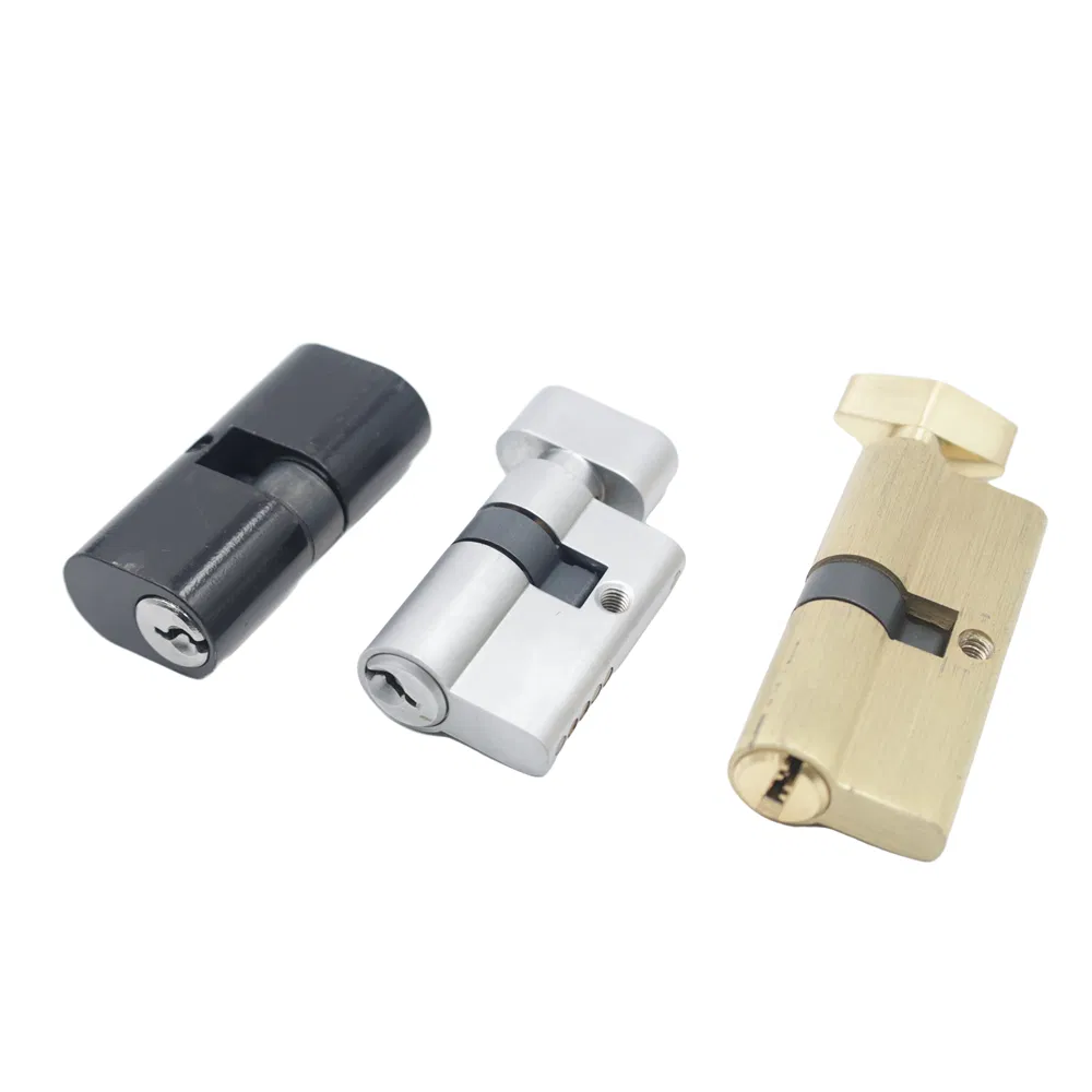 Door Cylinder with Master Key Black Copper Alloy Master Key Door Lock Cylinder Single Manufacturing Company