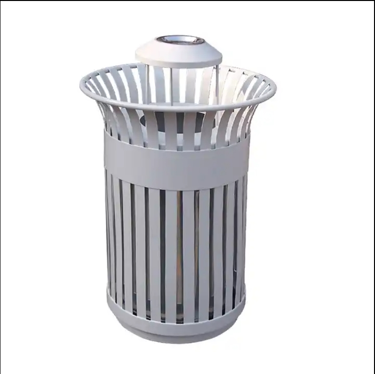 Factory Price American Best-Selling Metal Outdoor Trash Can Wrought Iron Trash Can