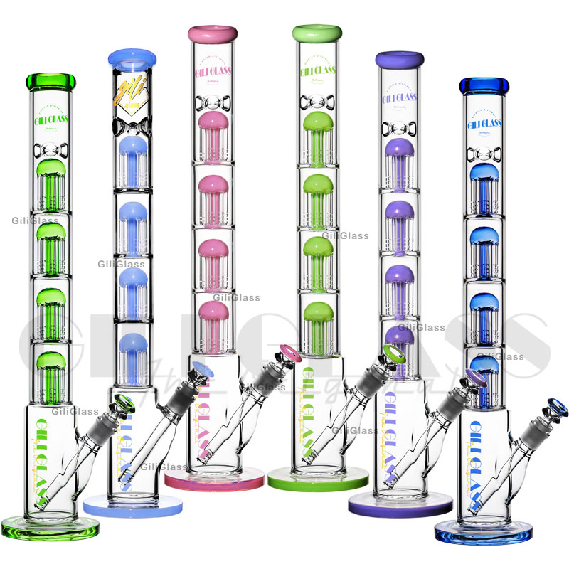 Gili-165 Giliglass 23 Inches Thick Glass Crack Smoking Water Pipe Tree Arms Perc Wholesale