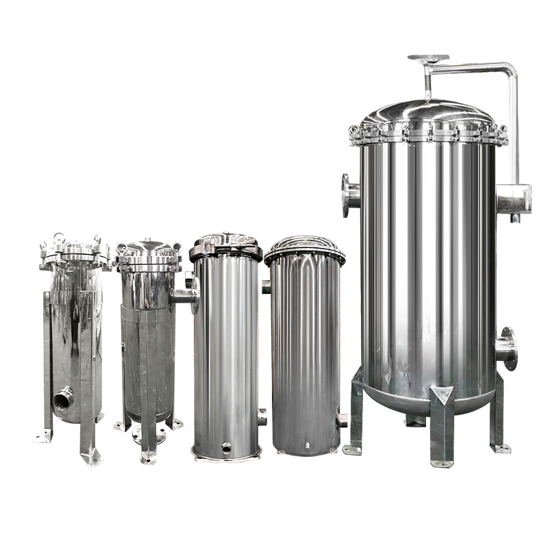 Durable Stainless Steel Single Bag Filter Housing for Industrial Use