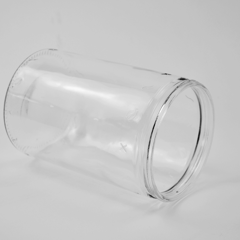 Large Round Clear Glass Jar for Packaging
