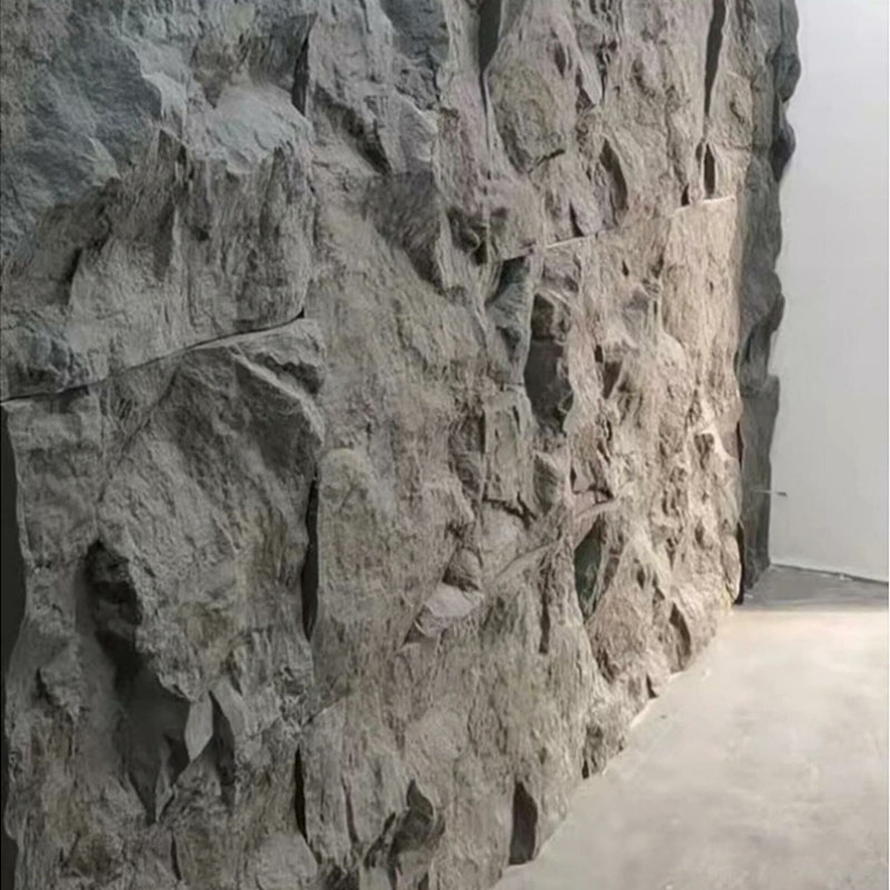 Artificial Board Mountain Rock Design Indoor PU Faux Stone Wall Panel Polyurethane