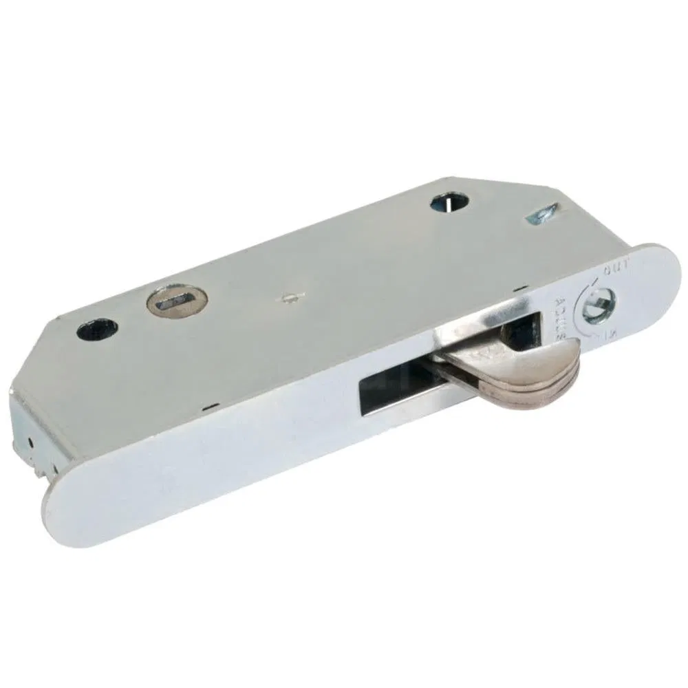 Round Faceplate 1/2" Wide Patio Sliding Door Mortise Lock